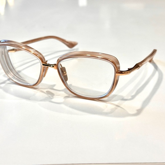 Dita Litavu Optical Eyeglasses - rose gold dusty pink